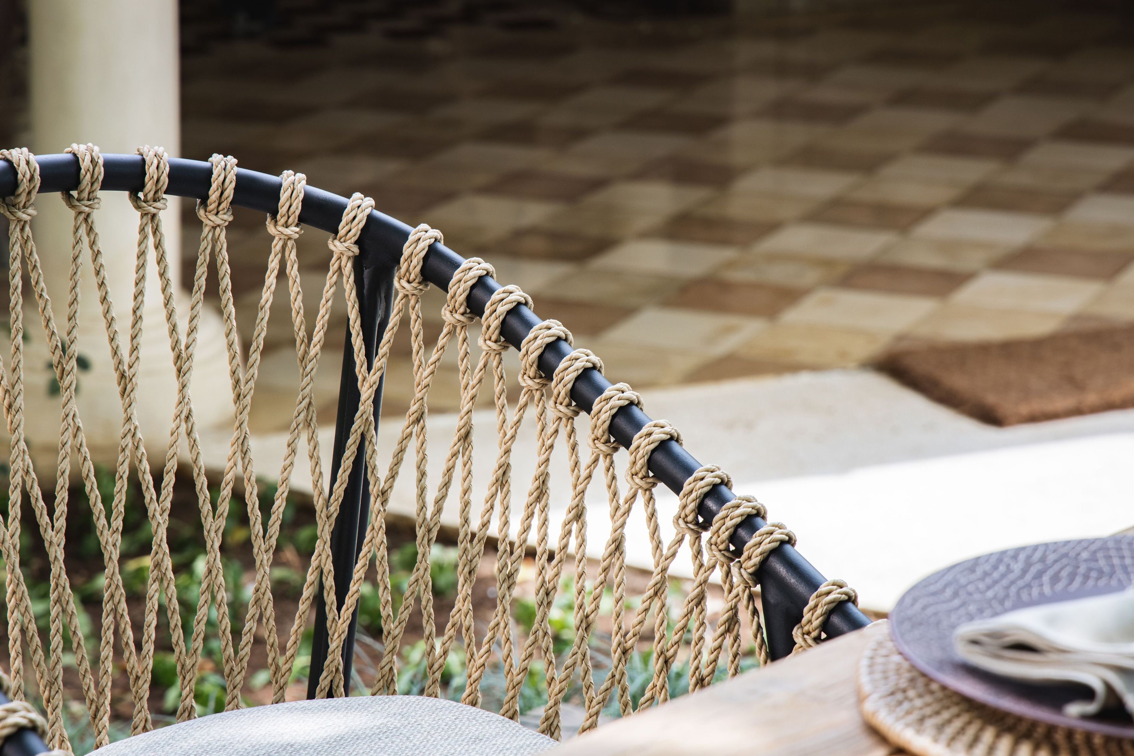 Веревочный садовый стул с подлокотниками cbdesign Валентина ARCH-00098329 - Вид №4