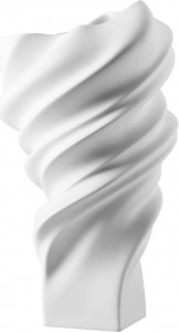 10640544 Rosenthal Ваза Rosenthal Скволл 32см, фарфор, белая, матовая (Седрик Раго) Фарфор