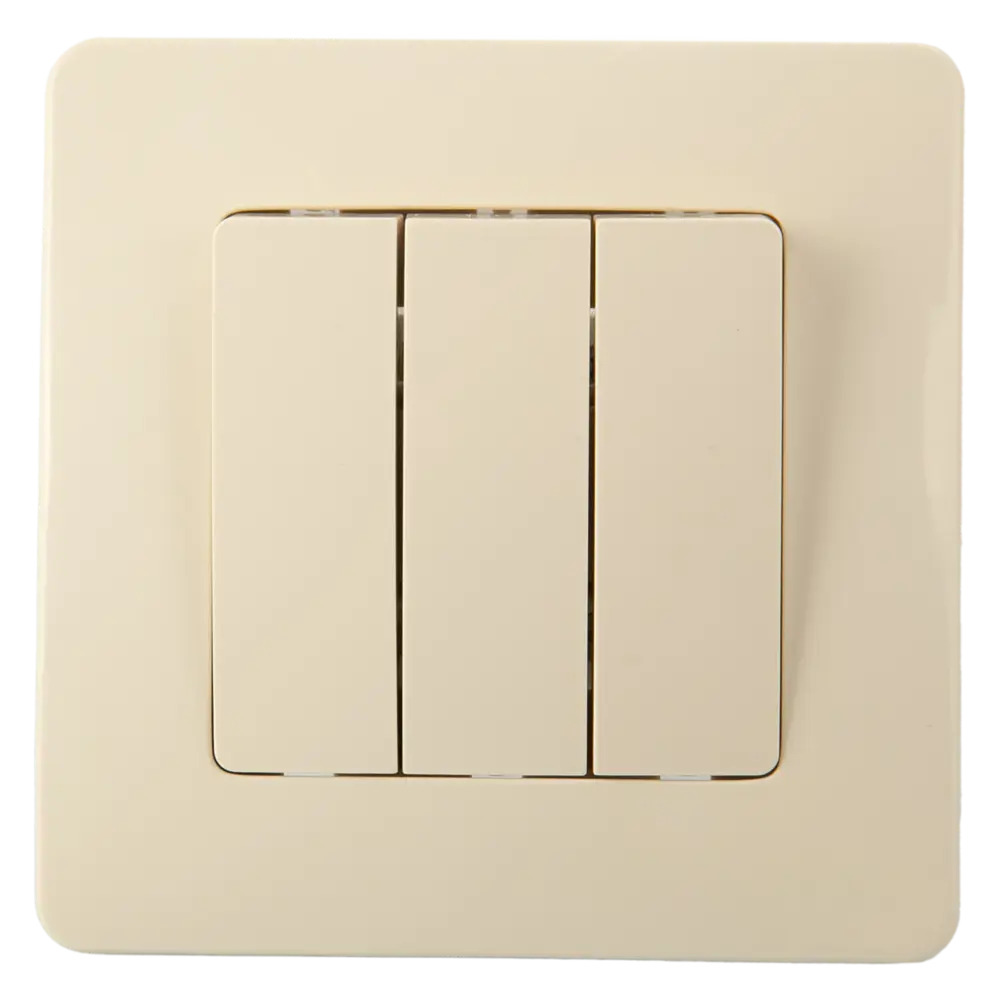 Выключатель SYSTEME ELECTRIC Blanca 3-клавишный бежевый глянцевый 86728925 STLM-1478906 - Вид №1