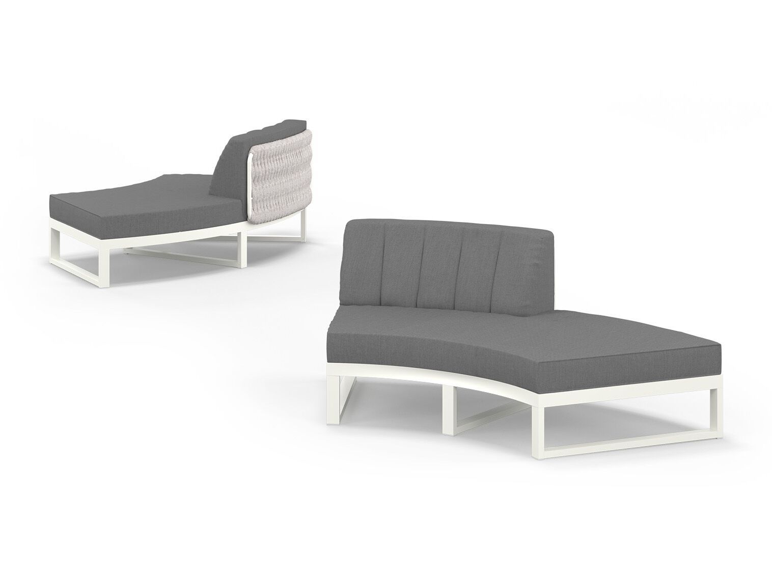 Тканевый изогнутый модульный садовый диван MAMAGREEN Munia ARCH-00038936 - Вид №10