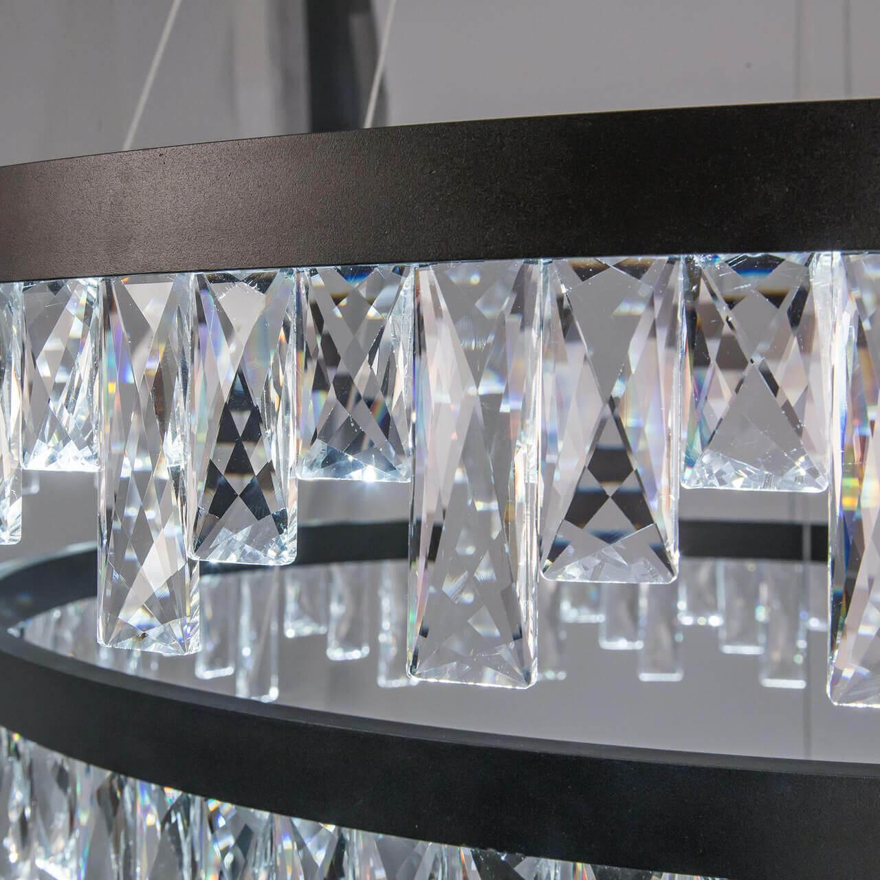 Подвесная светодиодная люстра Citilux Celeste EL320P120.1 CITILUX ДИЗАЙНЕРСКИЕ, CELESTE 00-3887885 Прозрачный;черный  - Вид №1