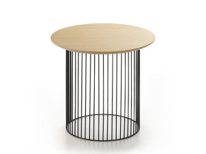 Стальной круглый журнальный столик