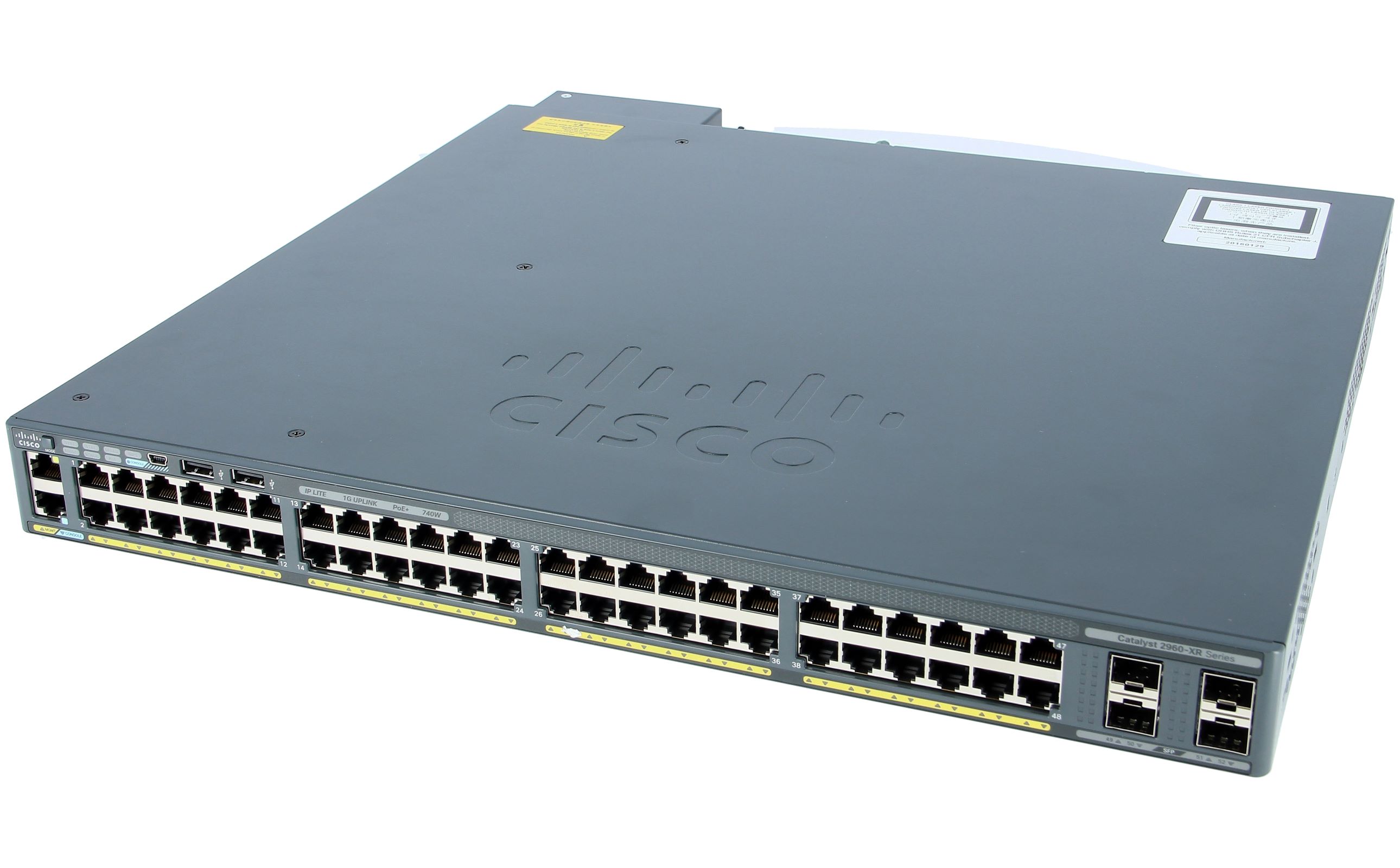 WS-C2960XR-48LPS-I Catalyst 2960-xr 48 gige poe 370w, 4 x 1g sfp, ip lite Cisco Santreyd  - Вид №1