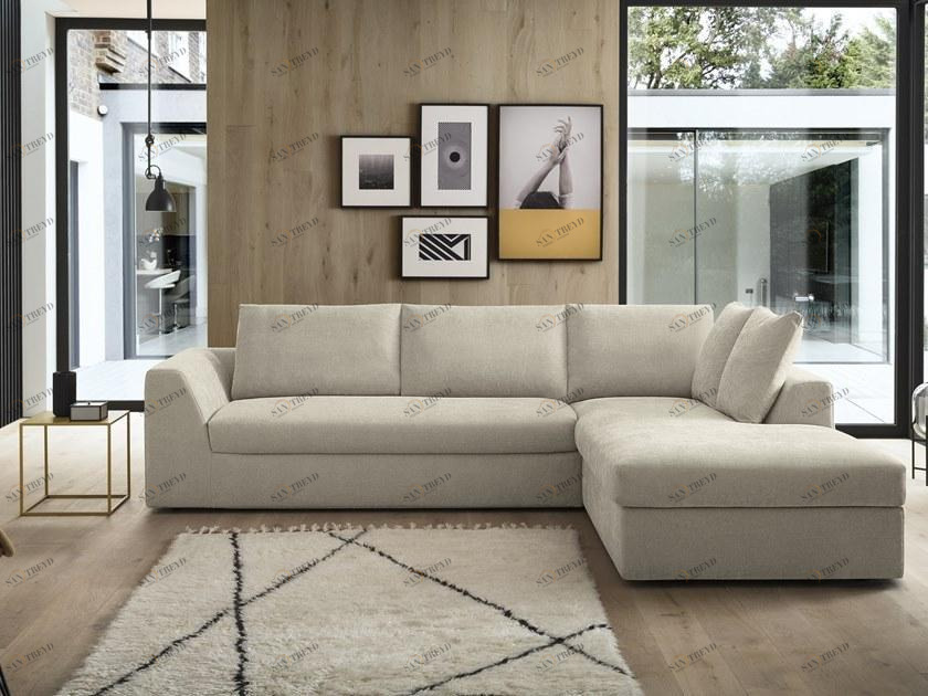 Felis 5-местный угловой диван-кровать из ткани Day & night sun-id-1402648