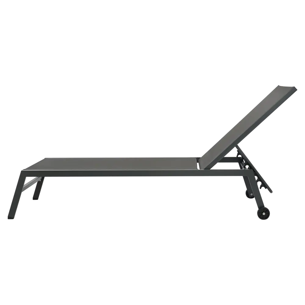 Шезлонг BEGINIA Lyra 200x68x31 см алюминий серый STLM-2119805 - Вид №13