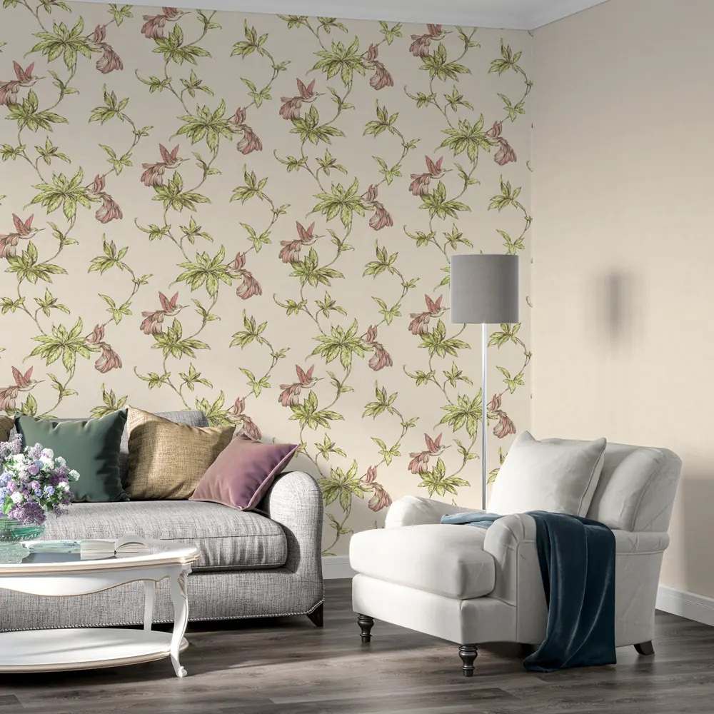 Обои флизелиновые Home Color Colibri бежевые 1.06 м HC71541-22 82770556 STLM-2114615 - Вид №3