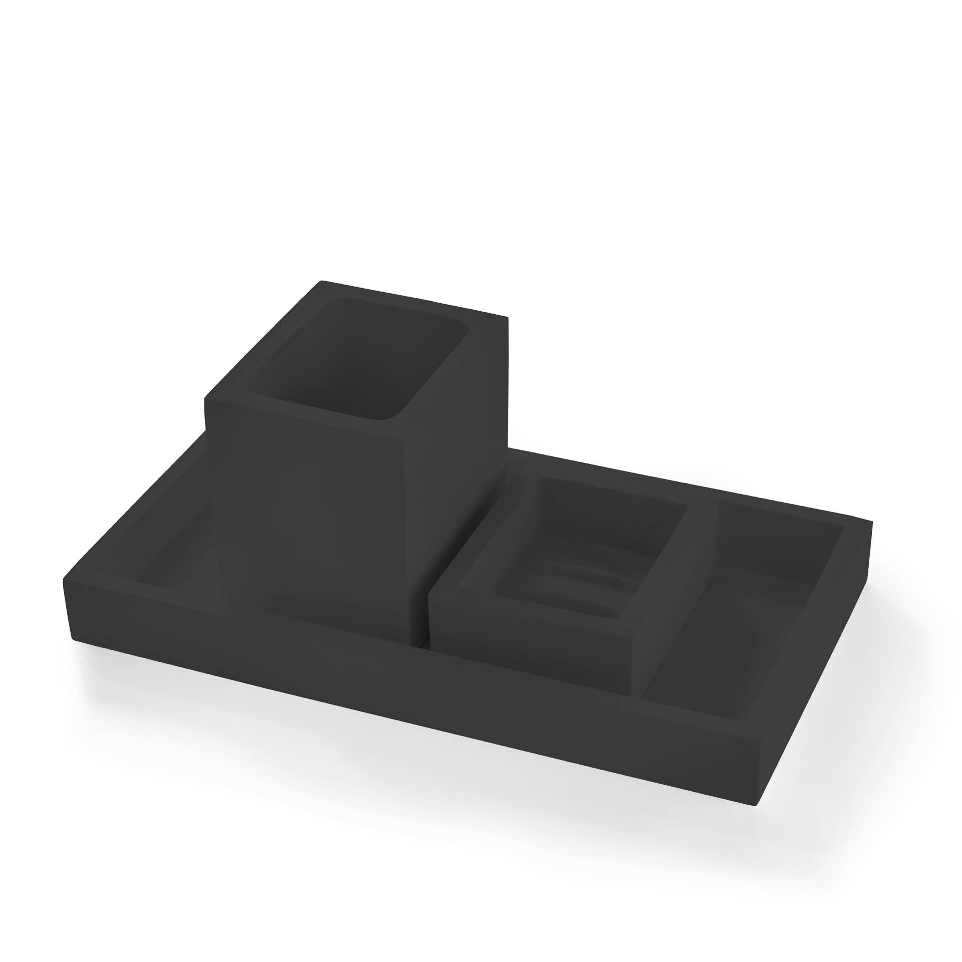 BEMN98A 3SC Набор из 3 предметов, стакан, мыло, поднос Moderno Treesseci 3SC