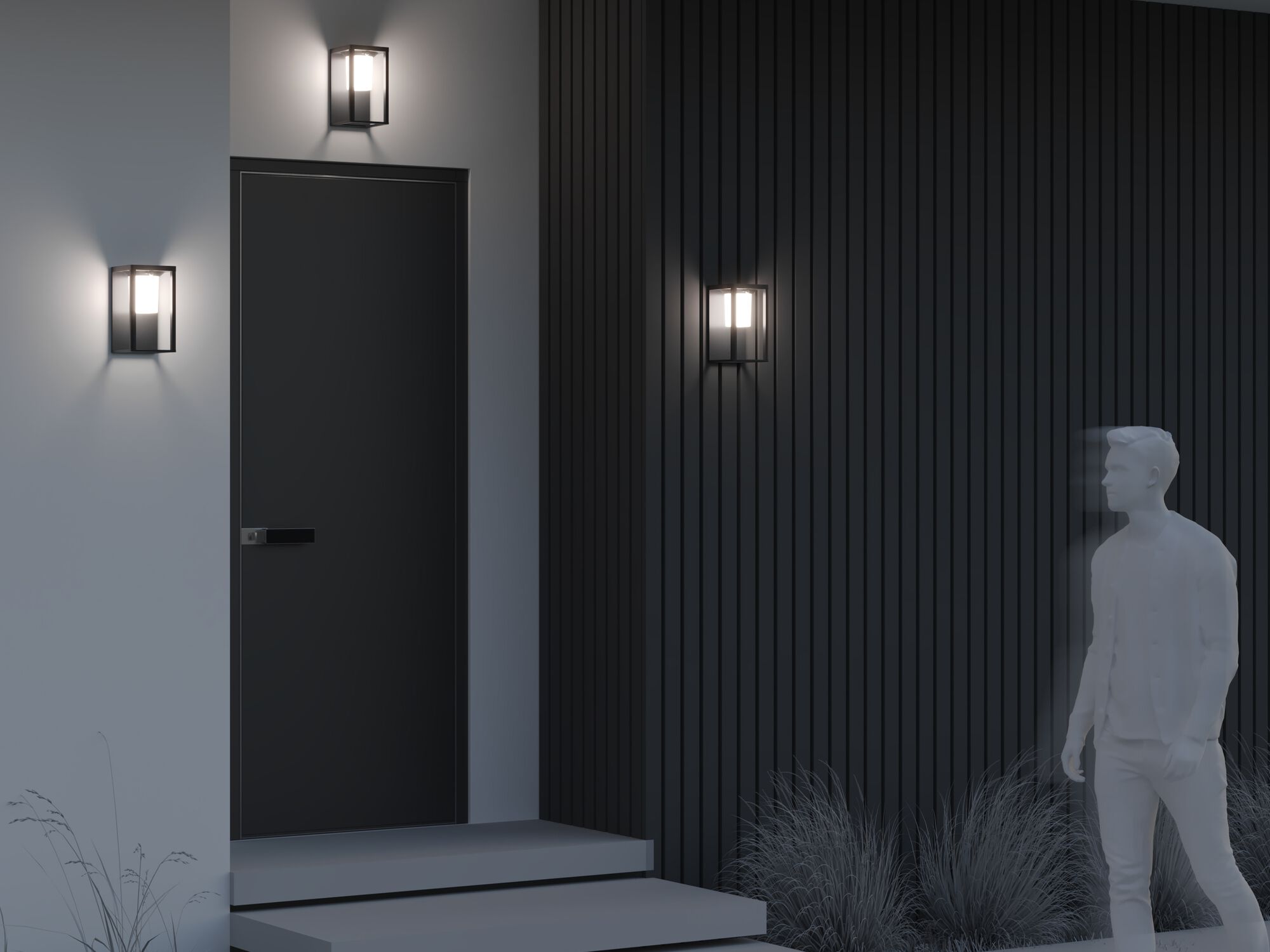 Солнечная энергия светодиодный открытый настенный светильник Maytoni SHATTER ARCH-00092359 - Вид №3