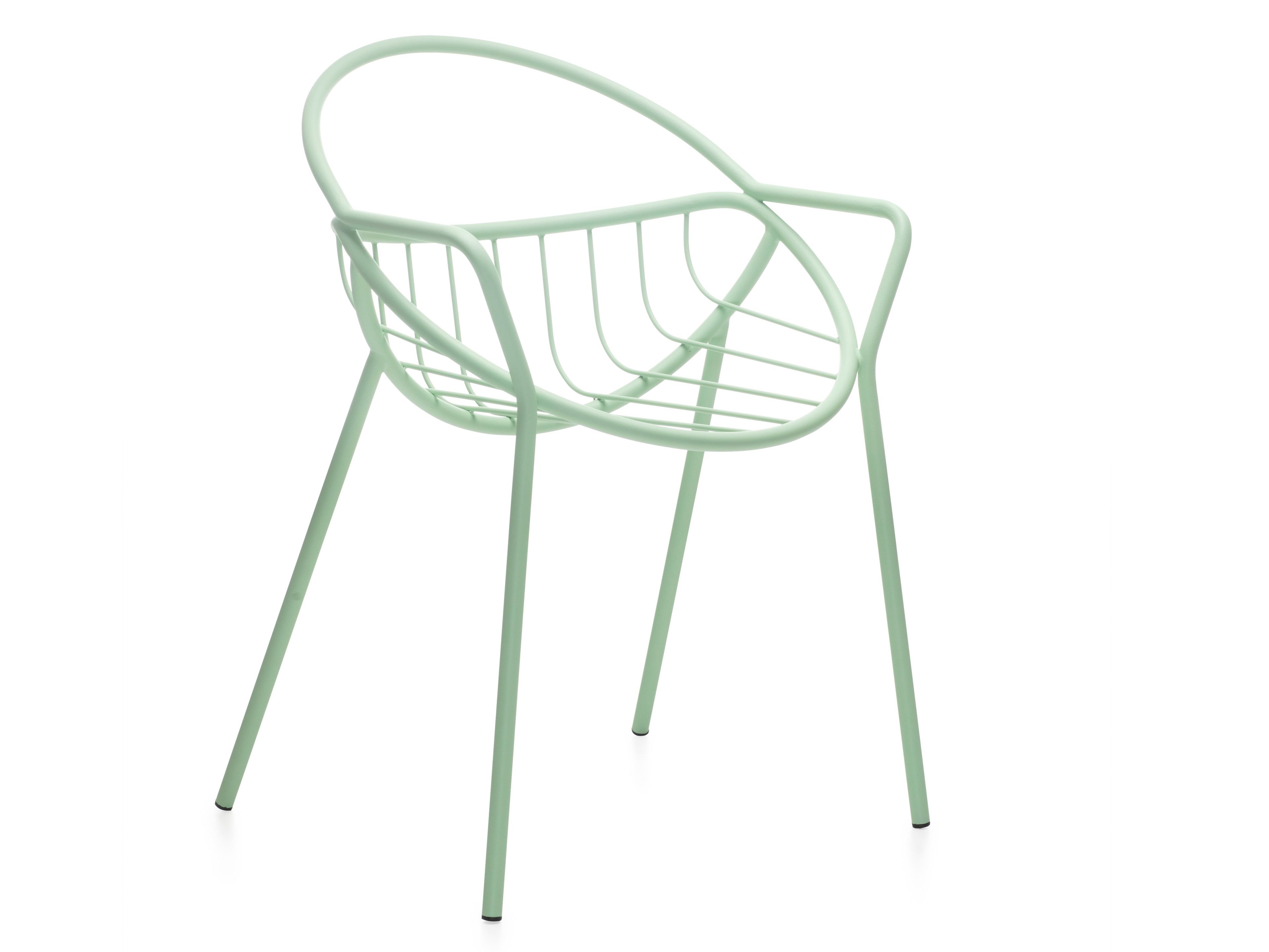 Стальной стул с порошковым покрытием с открытой спинкой Garda Furniture пузырь ARCH-00012461