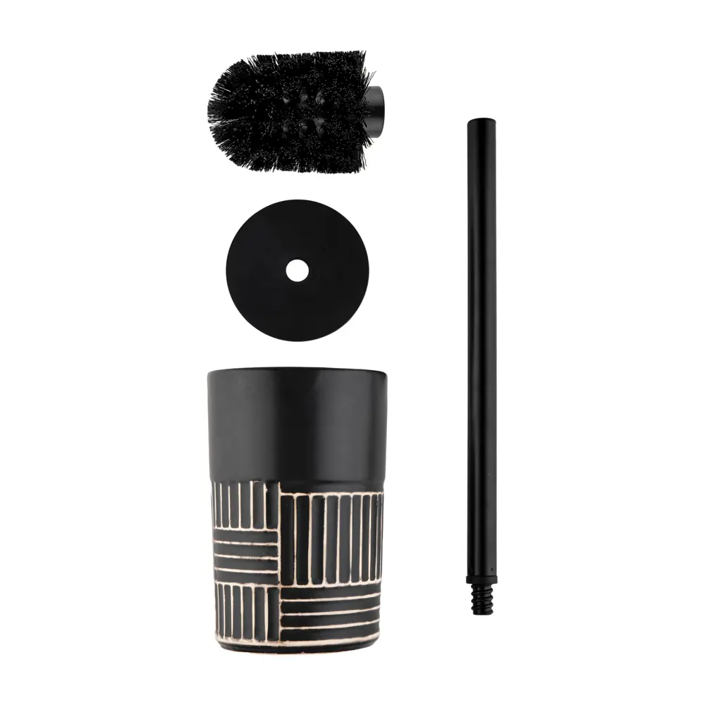 VERRAN Jamaa - керамический ёршик для унитаза в черном цвете 89384089 STLM-1569757 - Вид №4