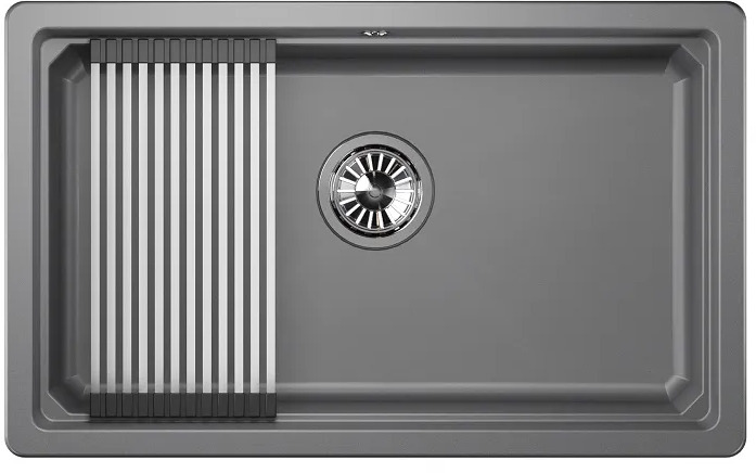 KS-7303U, АЛЮМИНИУМ, кухонная мойка, кварц