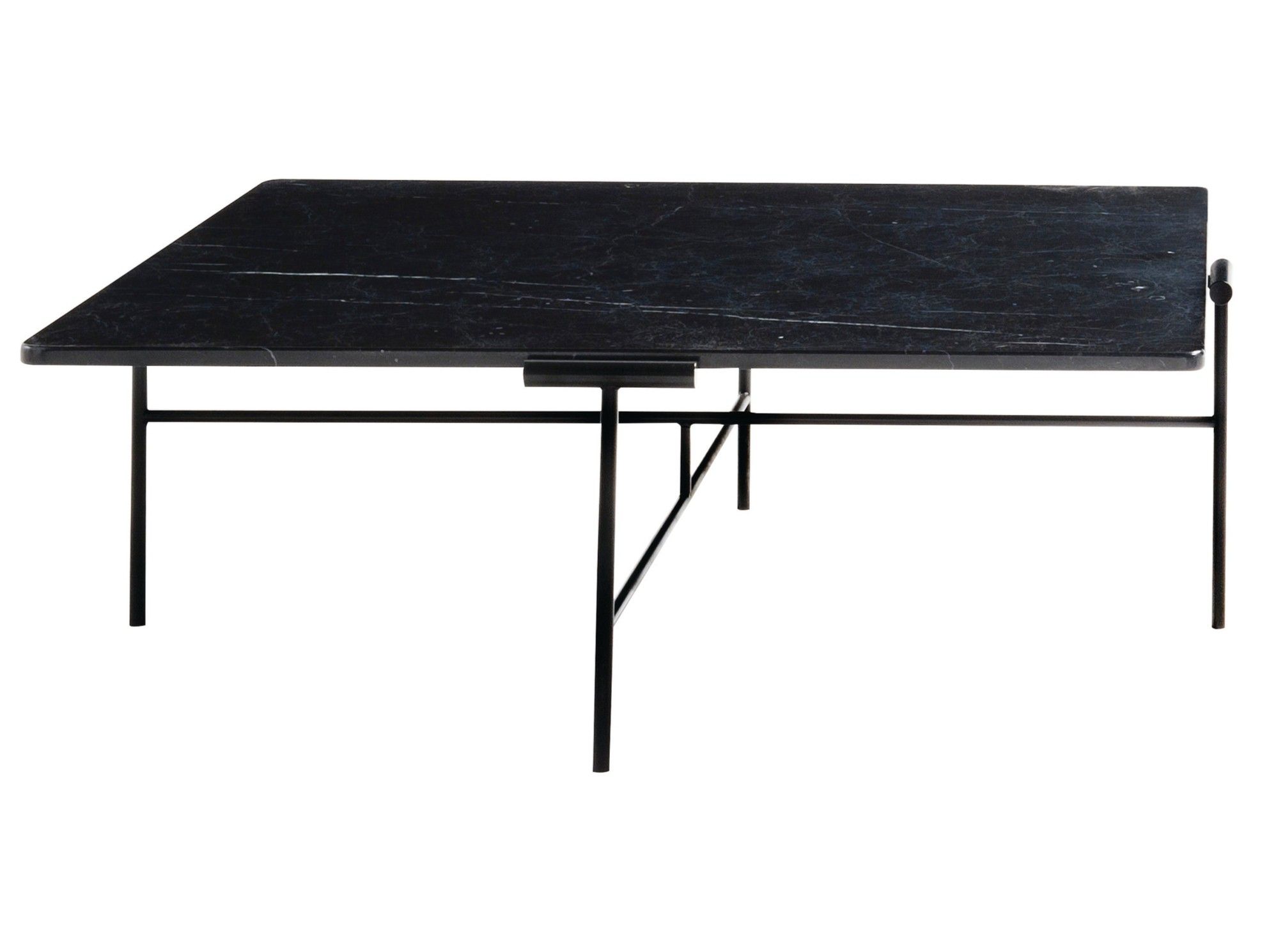 Мраморный квадратный низкий журнальный столик ROCHE BOBOIS CROQUET ARCH-00118526