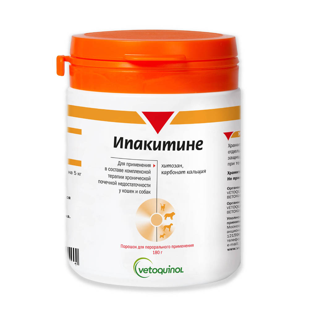 УТ0003897 Препарат Ипакитине При хронической почечной недостаточности у собак и кошек 180г VETOQUINOL 