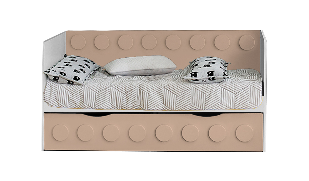 Детский диван-кровать с дополнительным спальным местом "Леголенд" МАНДАРИН ЛЕГОЛЕНД 178710 Красный Santreyd  - Вид №1