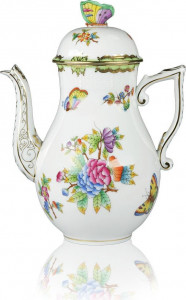 71509 Herend Кофейник 0,9л "Виктория" (с бабочкой) Фарфор