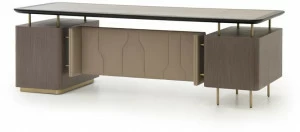 Formitalia Письменный стол из оленьей кожи с ящиками