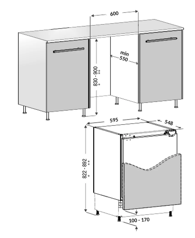 9066091 Встраиваемый морозильный шкаф KRONA WIESEL FR KRONA1 STDN-0066188 - Вид №8