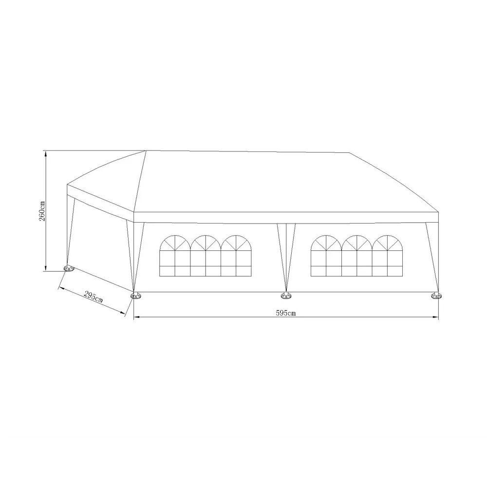 Павильон BEGINIA Bruma 3x6 м сталь белый Товар без серии STLM-2016945 - Вид №19
