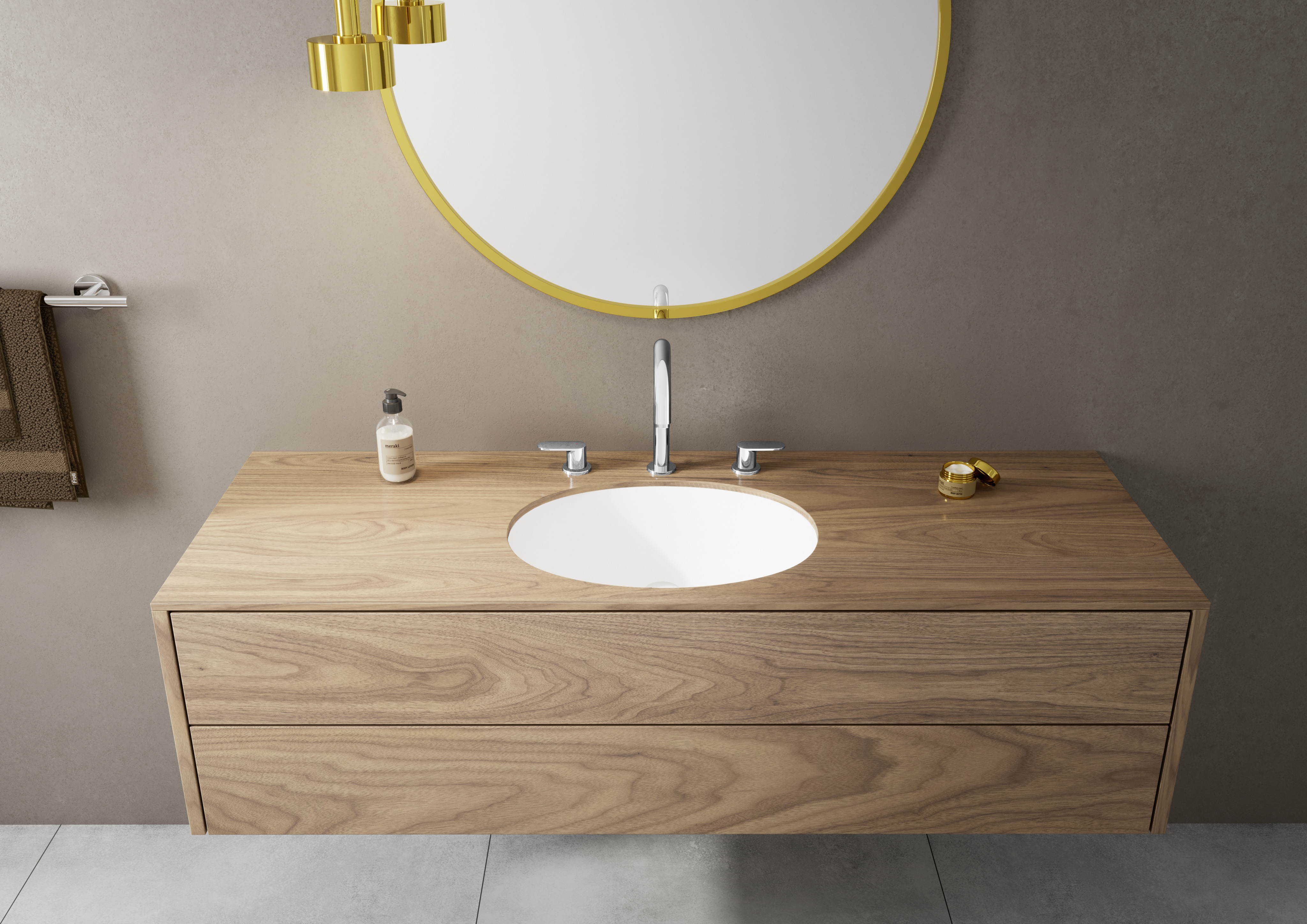 71553000 Vernis Blend Смеситель для раковины на 3 отверстия со сливным гарнитуром Hansgrohe  - Вид №2