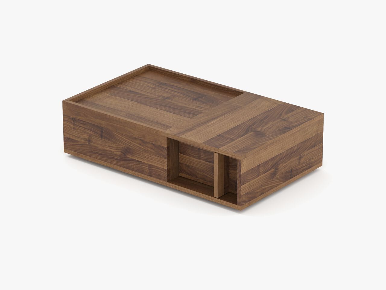 Низкий прямоугольный журнальный столик из массива дерева Air Division Mapp ARCH-00019447 - Вид №1