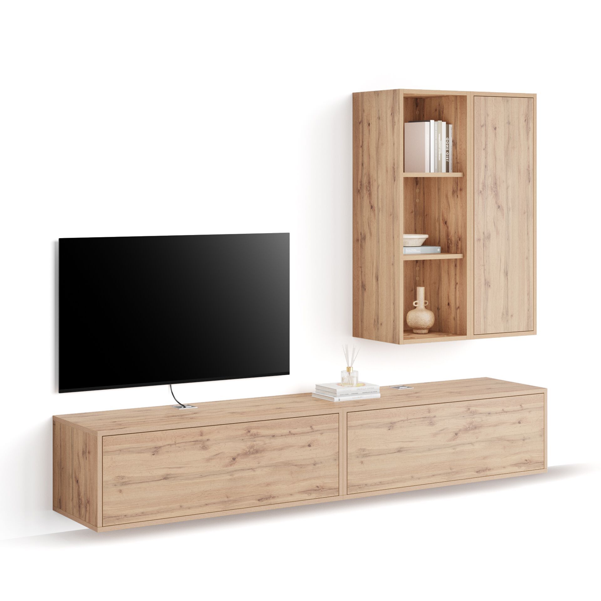 Модульная оборудованная стена установленная стеной в меламинированном Mobili Fiver IACOPO ARCH-00070420 - Вид №128