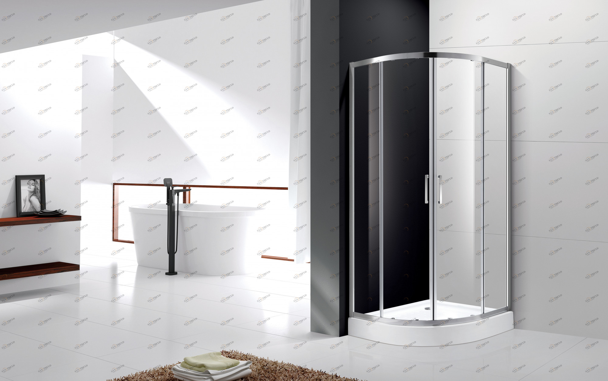 Душевой уголок CEZARES MOLVENO-RH-2-120/90-C-Cr-IV