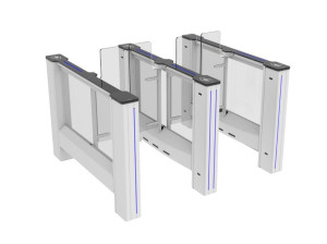 Моторизованный дверной проем с распашными дверями