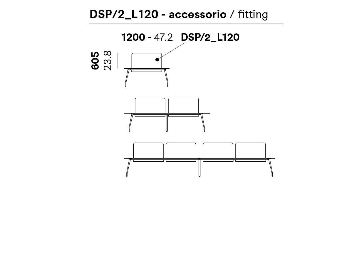 Несколько рабочих станций Pedrali RIZZ WORKSTATION ARCH-00005395 - Вид №4