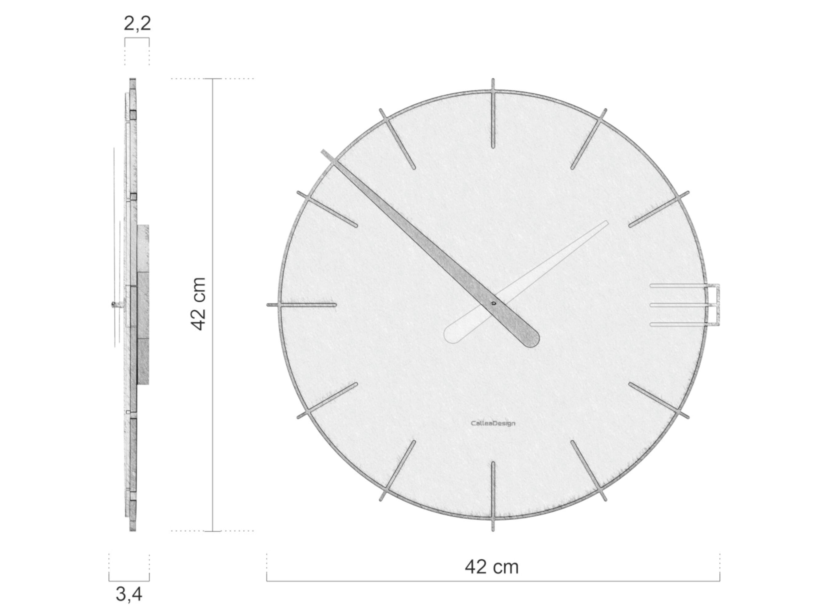 Настенные часы MDF CalleaDesign MIKE ARCH-00045676 - Вид №5
