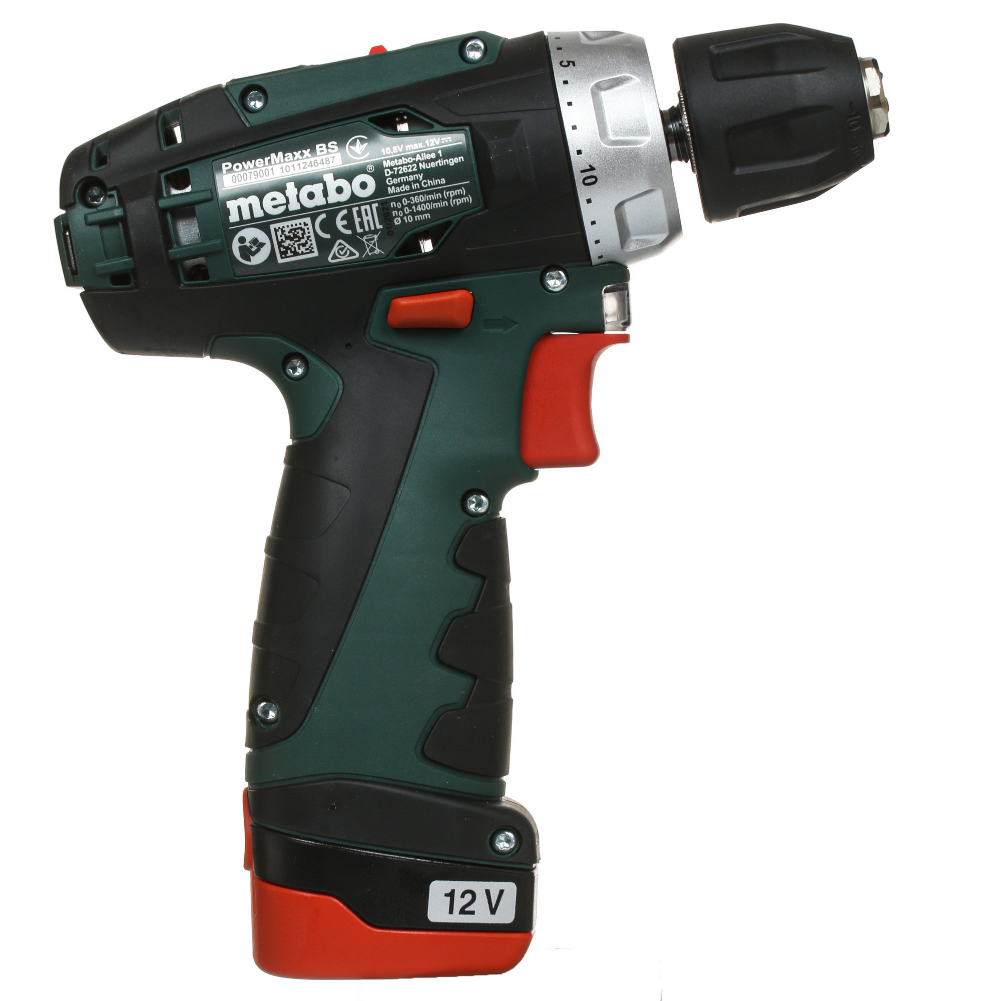 Дрель-шуруповерт Metabo PowerMaxx BS Basic 10.8/12V 5329147 STDN-0065359 - Вид №1