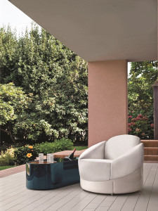 Прямоугольный садовый столик с подносом