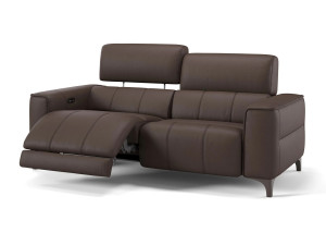 3-местный кожаный диван