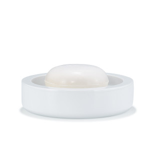 DOME-WHT-SD Белая глянцевая мыльница Dome Labrazel