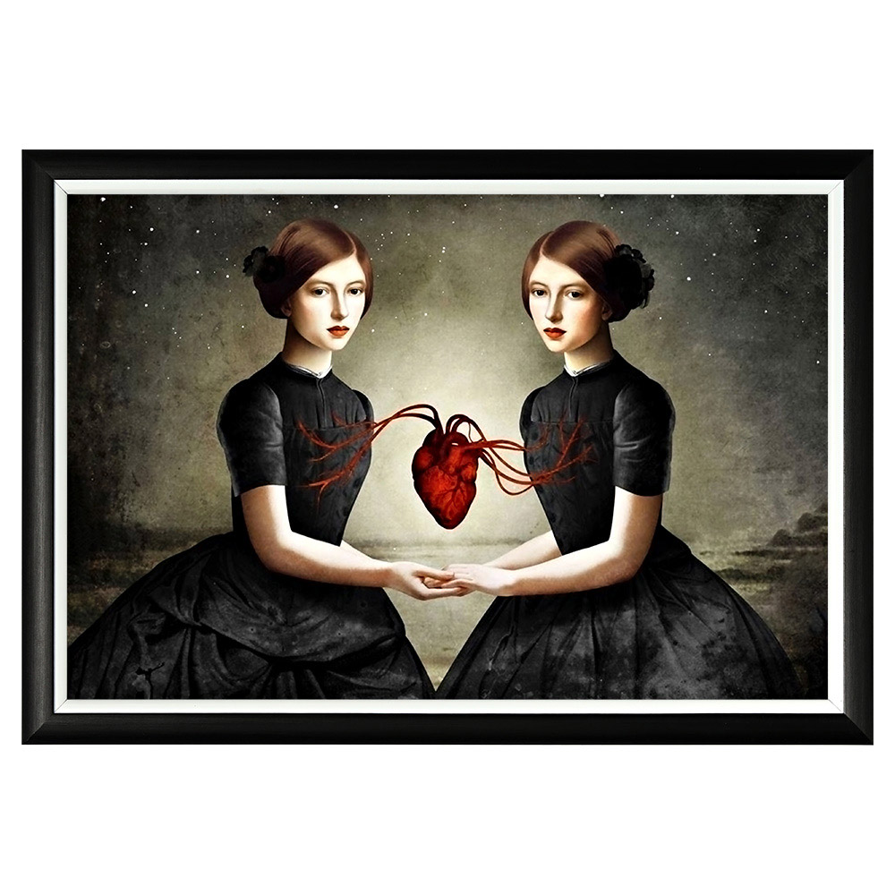 896523133_1818 Арт-постер «Одно сердце на двоих» Object Desire 