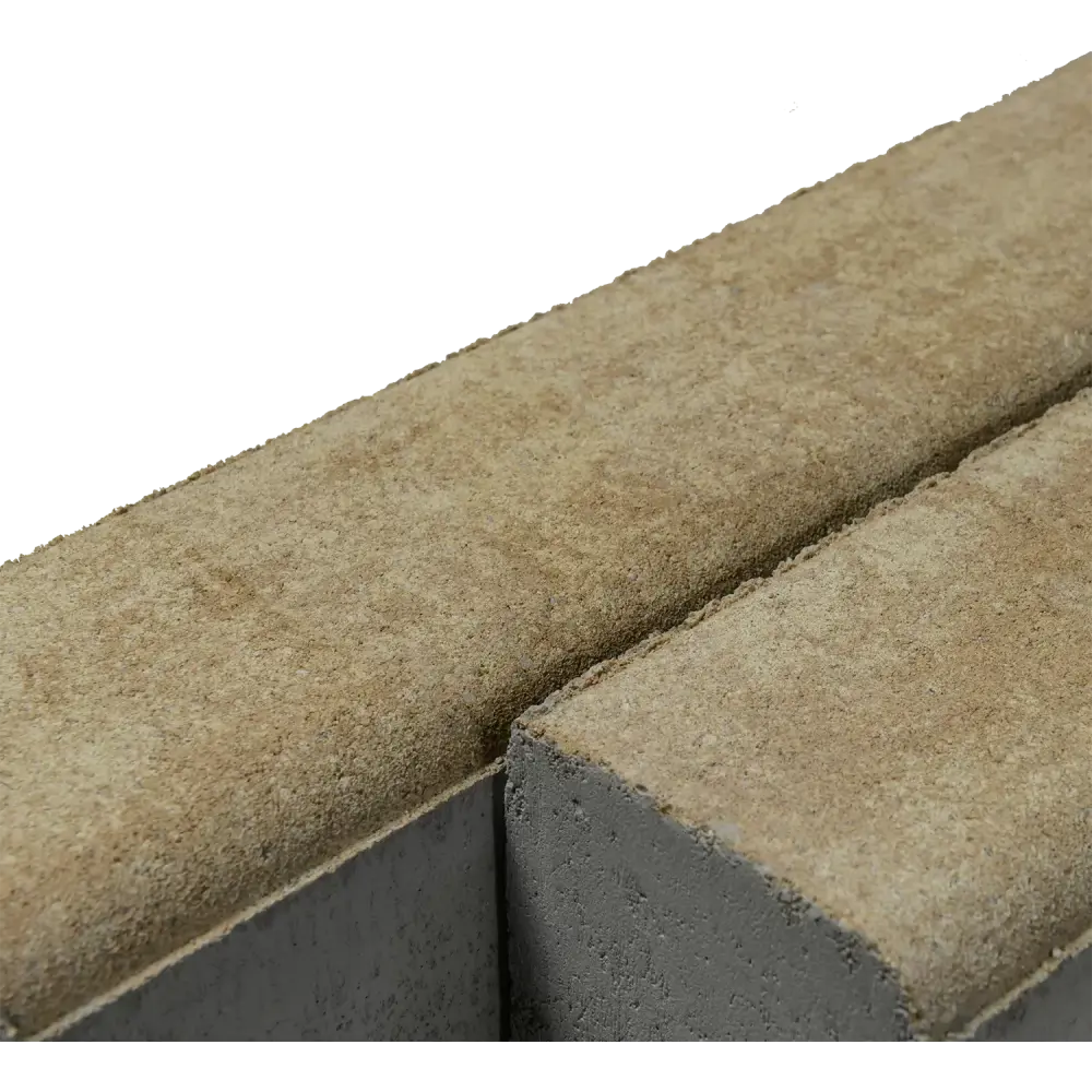 Бордюр тротуарный BRAER 1000x80x200 мм цвет миндаль 89356885 STLM-2194807  - Вид №1
