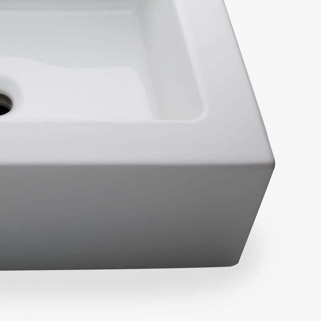LRCL80 Larsen Rectangular Porcelain Lavatory Sink 23 5/8" x 18 1/2" x 6" Waterworks - Вид №1