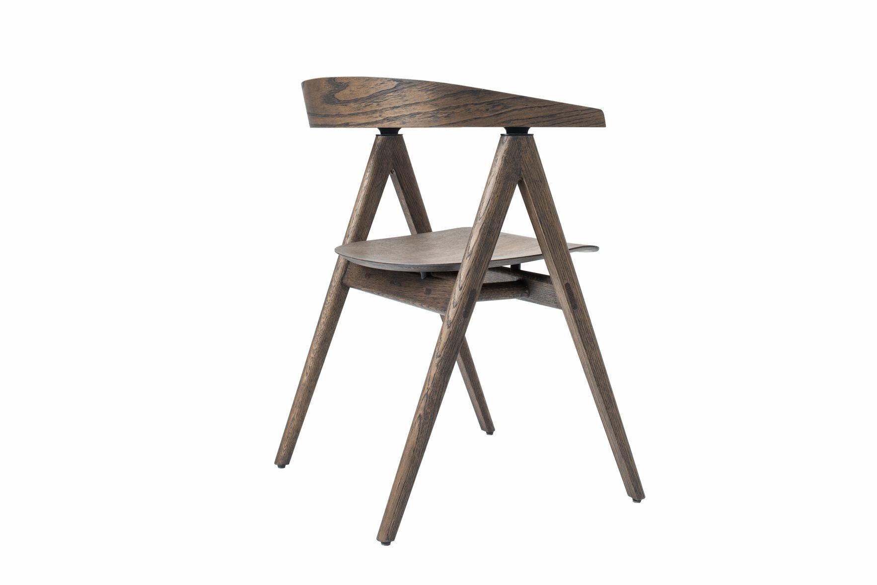 Дубовый стул с подлокотниками с открытой спинкой Gazzda Ava ARCH-00111958 - Вид №19