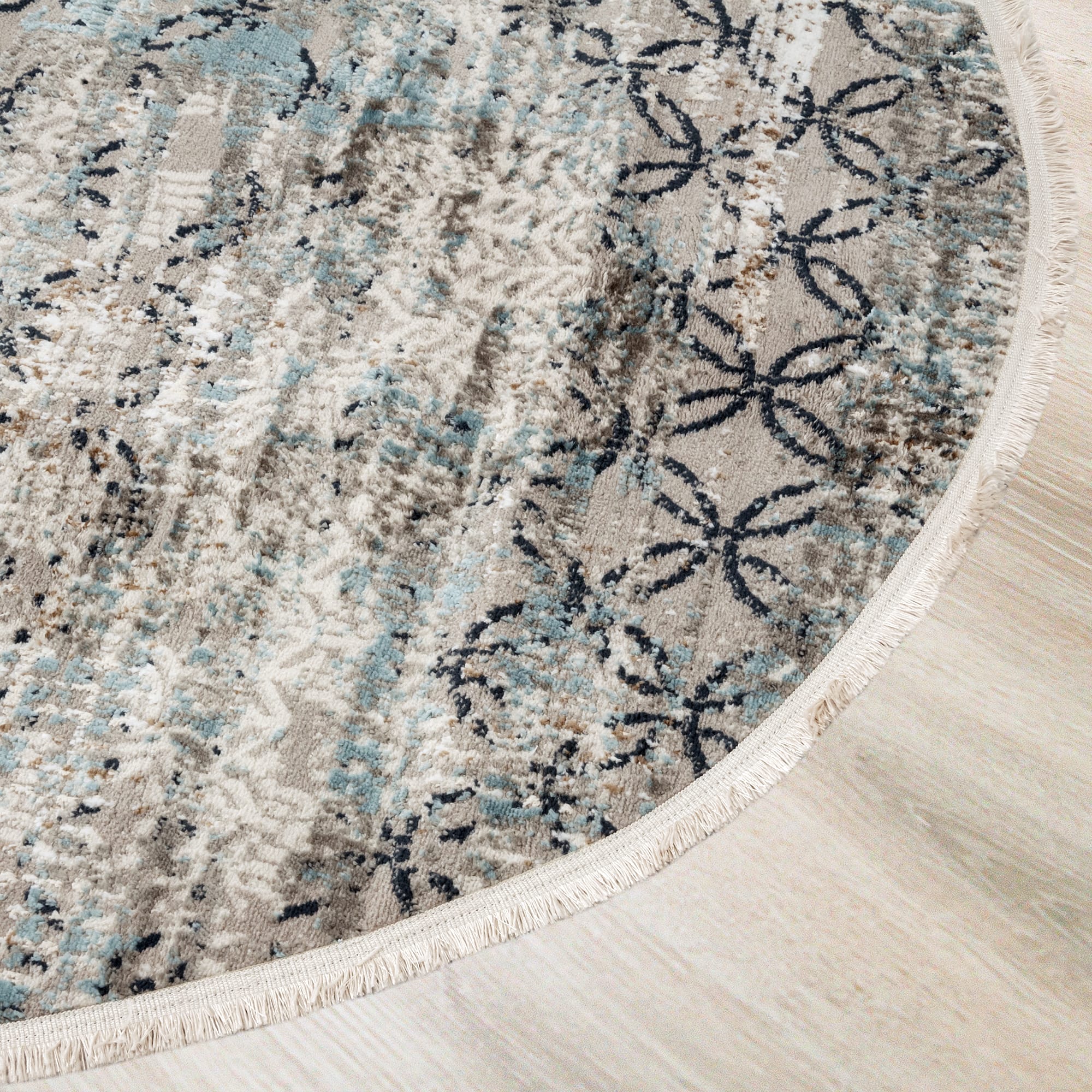 83864563 Ковёр полиэстер Rodos 7435A овальный 160x230 см Santreyd  - Вид №1