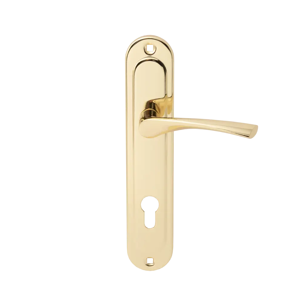 Дверная ручка Vanger на планке для входных дверей с золотым покрытием 83577648 STLM-0042007