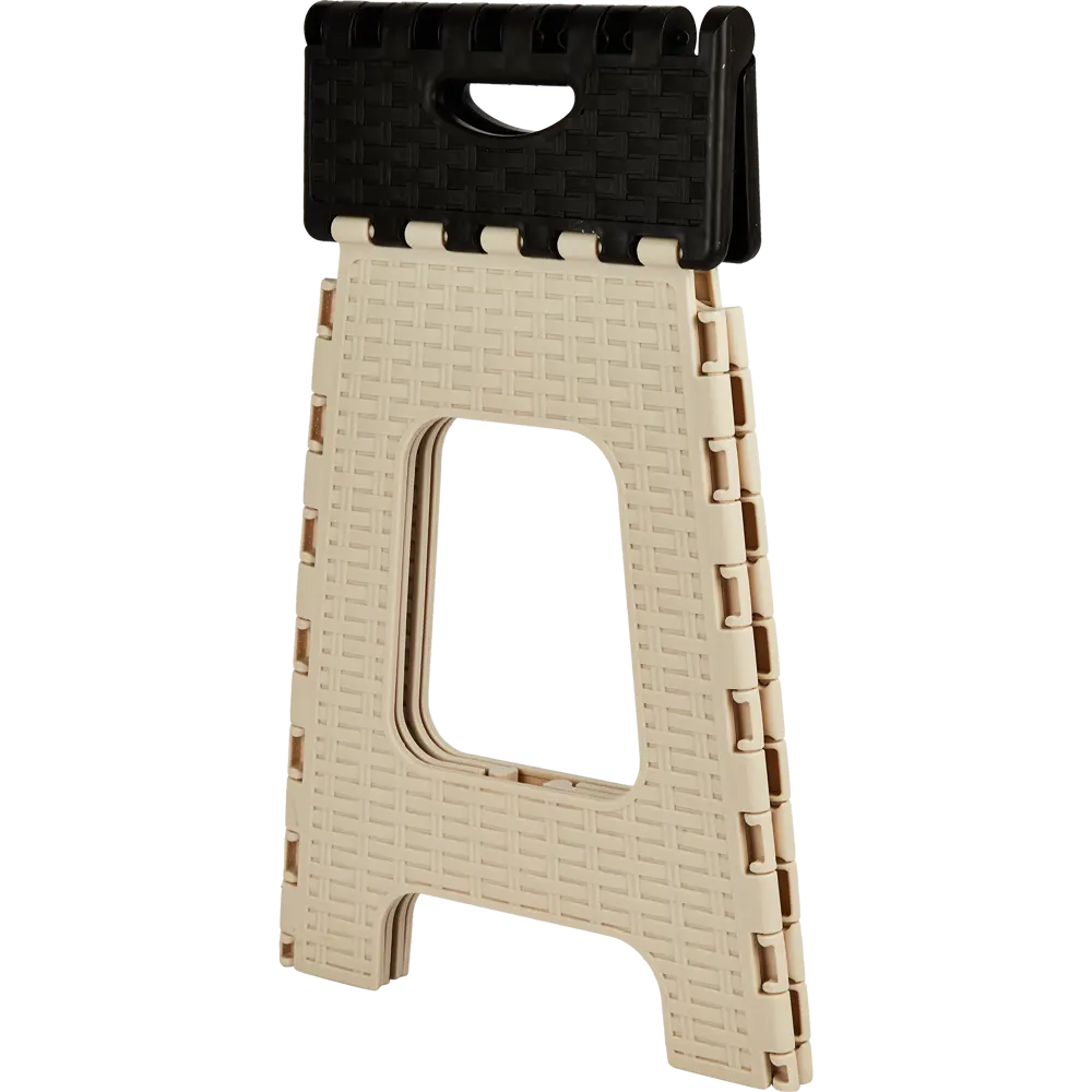 Табурет садовый Плетенка складной 35х31х44.5 см пластик бежевый/коричневый Santreyd STLM-2006138 - Вид №2