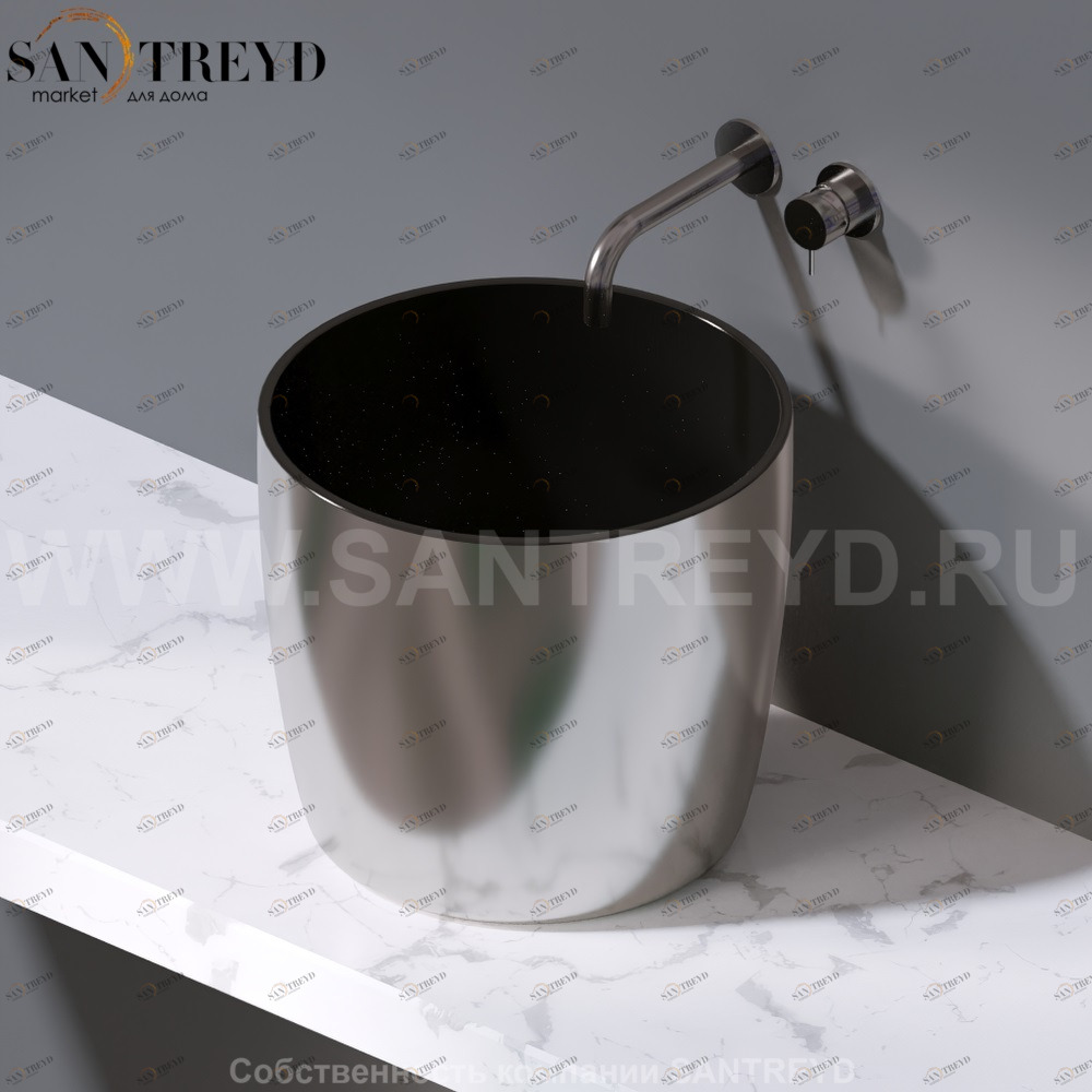 L106.253 Накладная раковина на столешницу  овальная A. e T. Italia PILLAR AeT ITALIA