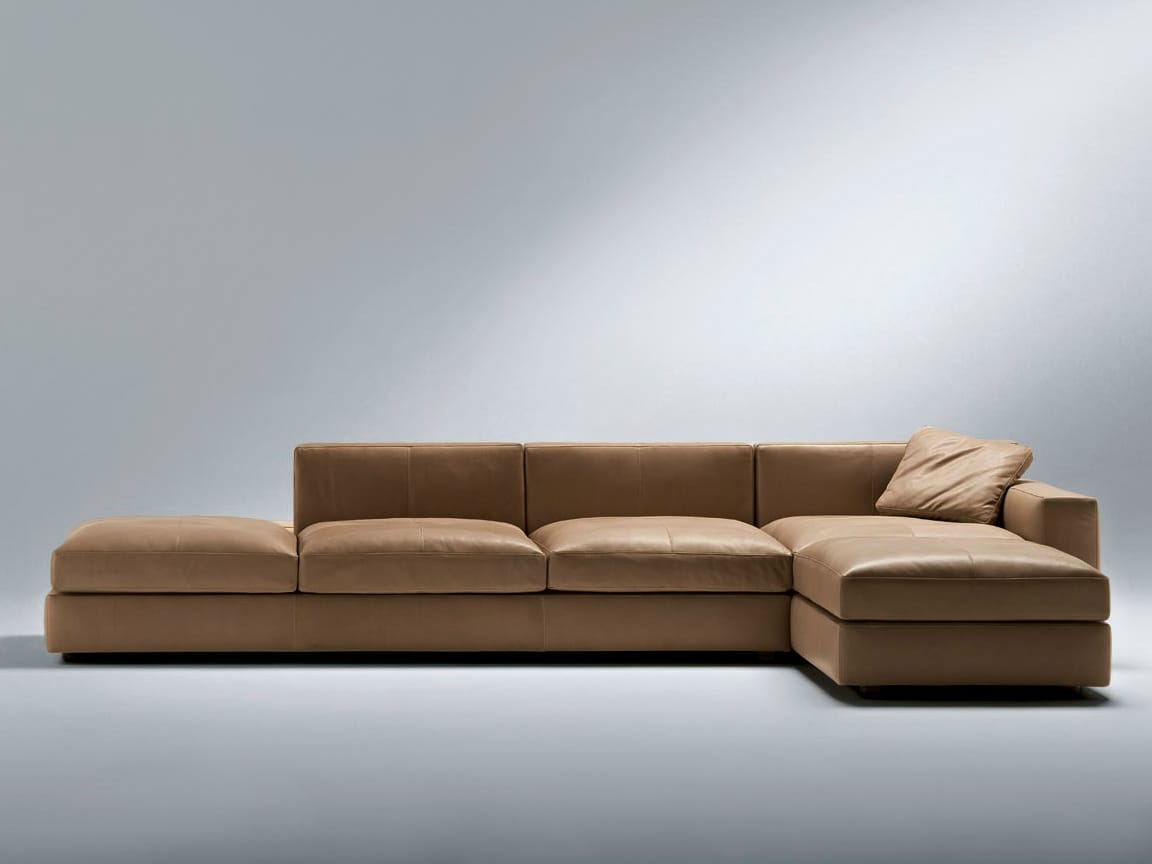 Кожаный модульный угловой диван Poltrona Frau коллекция - диваны и кресла ARCH-00060847 - Вид №3