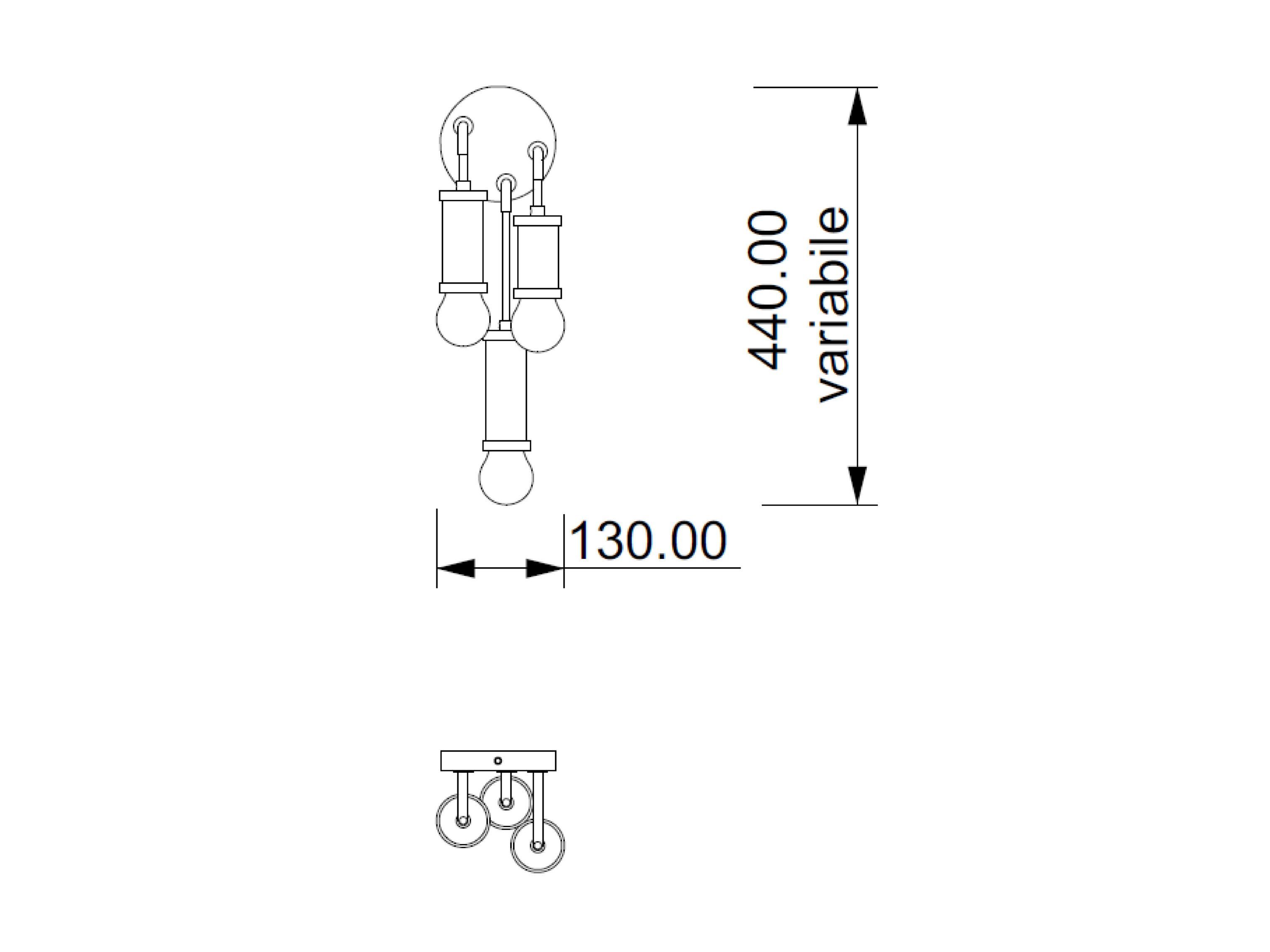 Металлический светодиодный настенный светильник Lampex Italiana Lumen ARCH-00104868 - Вид №2