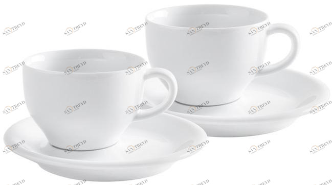 21D250A90021C Café сомелье 2,0 капуччино международном набор 0,23 л для 2 человек 4-х частей белого Kahla-porzellan 