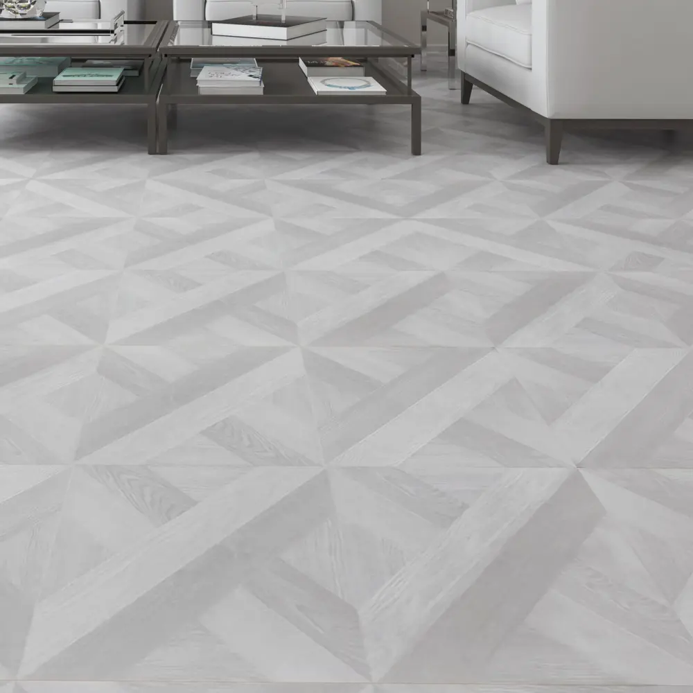 Ламинат Santreyd «Тренза Бланка» серый с фаской 8 мм 86584899 STLM-1326041