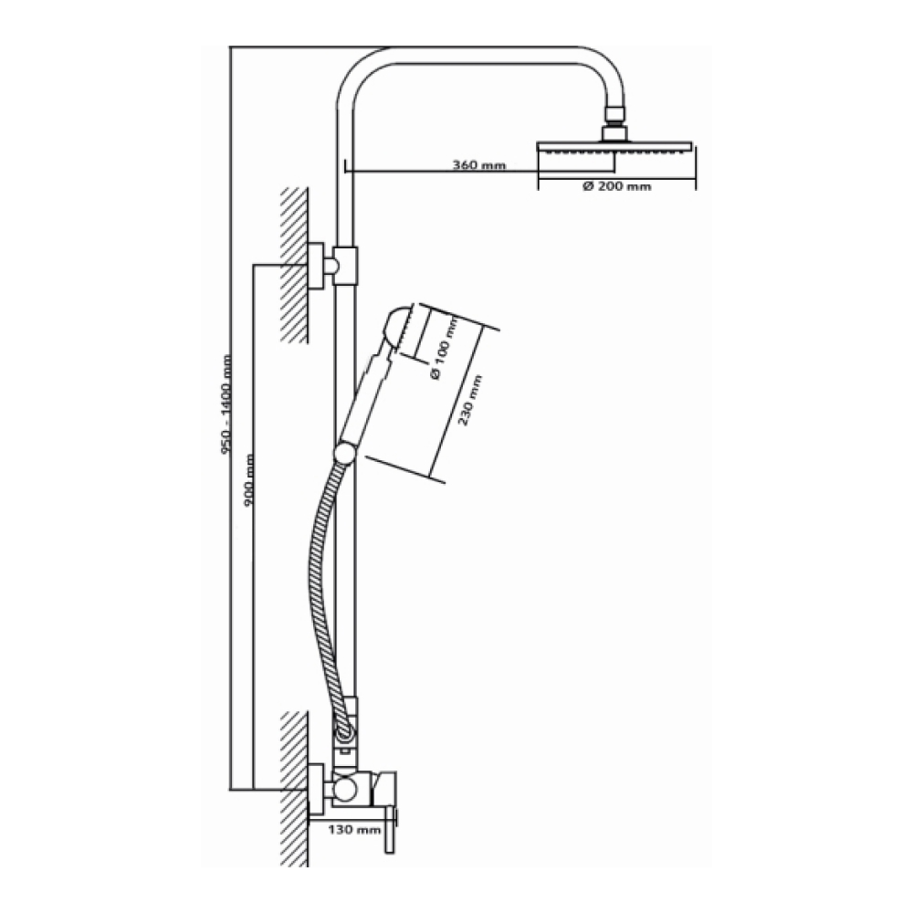 Душевые системы Seaman Eco Koblenz SSN-2346B SEAMAN - Вид №2