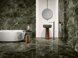 Пол / керамогранит с мраморным эффектом