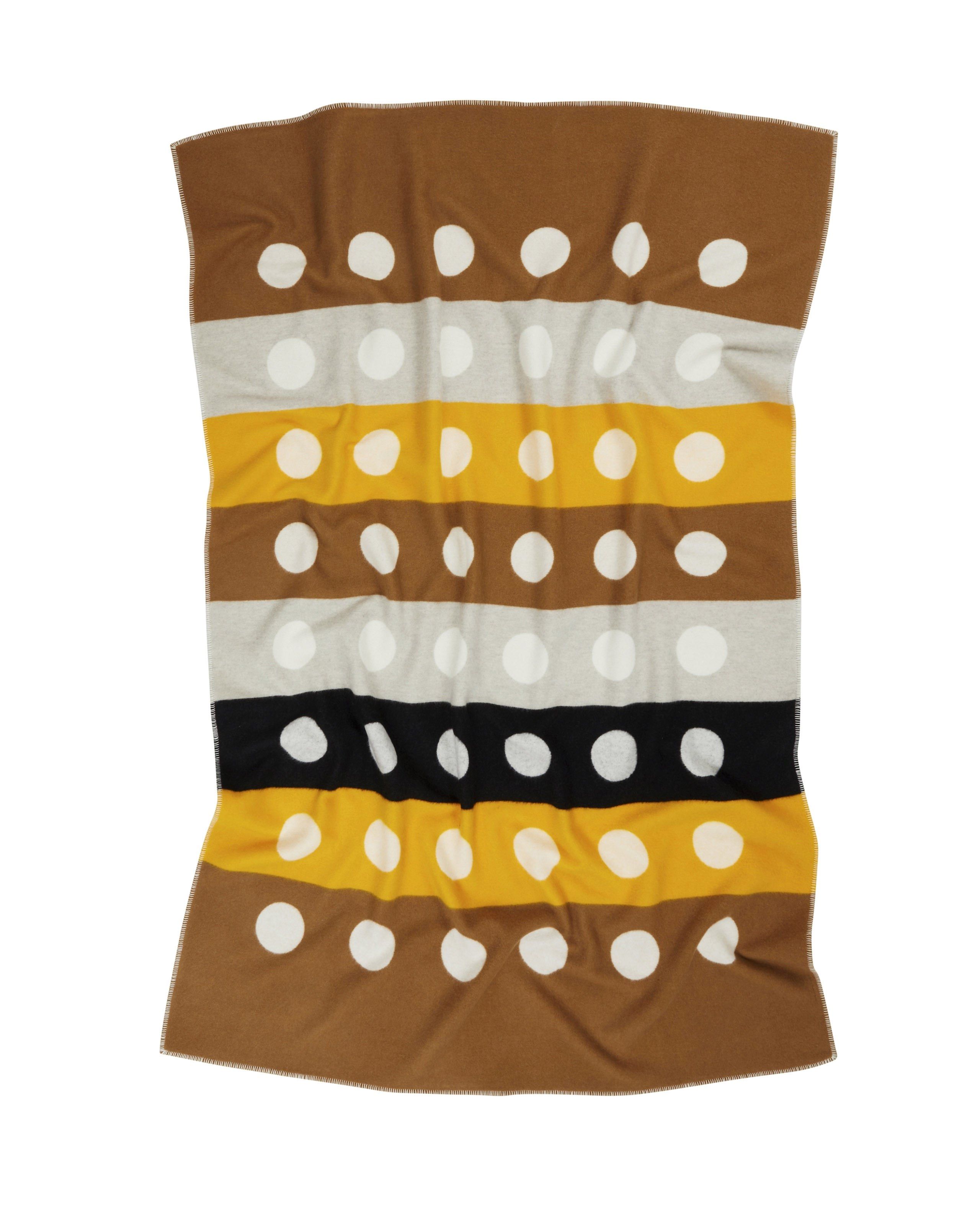 Plaid double face a pois e a righe in lana merino Lanerossi Memory is my Home ARCH-00100382 - Вид №8