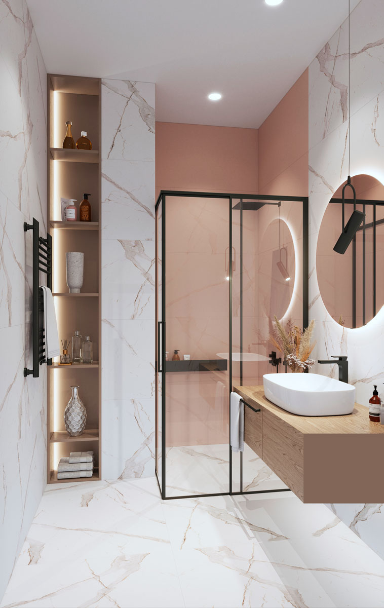 Элегантный керамогранит Staro Slim Marbles CALACATTA ORO STP-ST316 INCOLOR - Вид №3