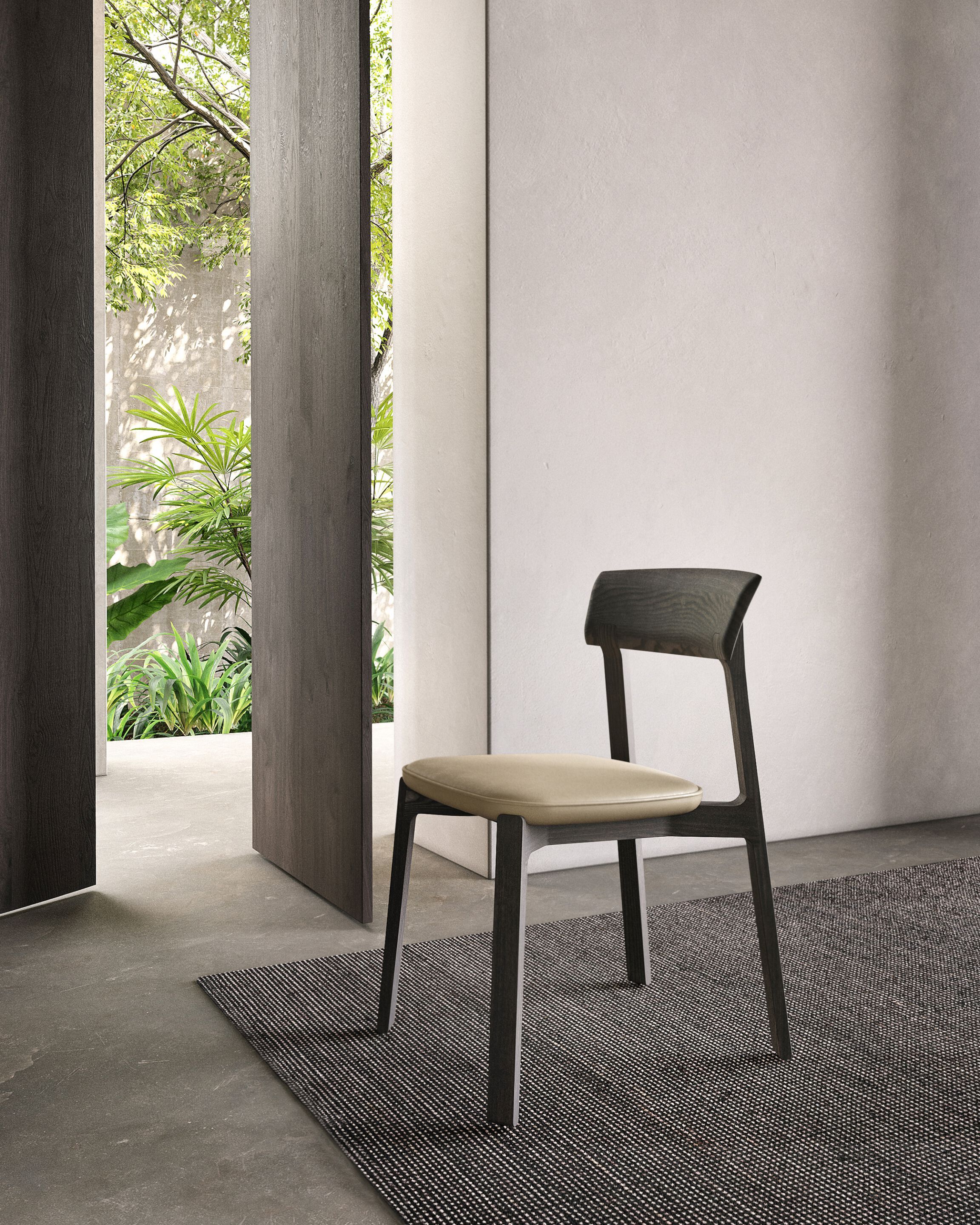 Деревянный стул с мягким сиденьем District Eight Collette ARCH-00111677 - Вид №3